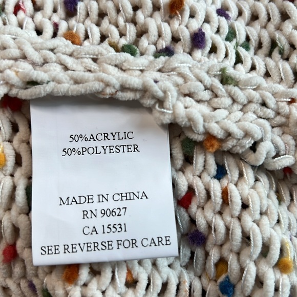 Violet Ruby sweater, cream with multicolor, XL - Picture 8 of 9